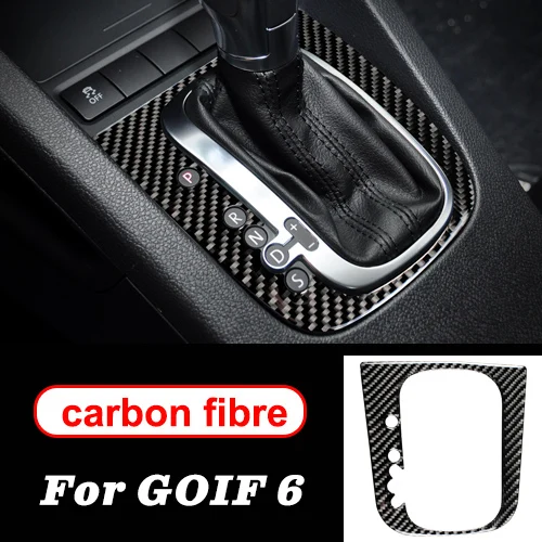 Gear panel B Для volkswagen golf 6 gti R MK6 аксессуары LHD RHD автомобильный Стайлинг углеродное волокно рулевое колесо Шестерня двери панели внутренние наклейки - Название цвета: Gear panel B