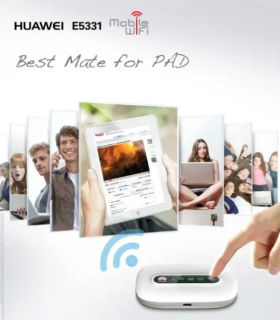 Разблокированный huawei Vodafone R206 E5331 3g Wifi роутер Mifi Мобильная точка доступа Карманный 3g модем с слотом для sim-карты PK E5330 E5220 MF65