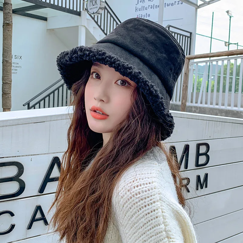 Панама Foux женская Осень-зима-весна искусственная шерсть замша однотонная