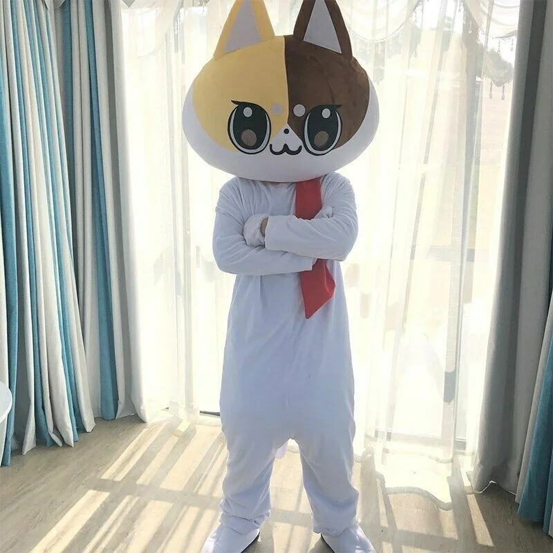 

Cute Cat Mascot Costume Suit Cosplay Fancy Dress Adult Fursuit Cartoon Dress Outfits Carnival Halloween Xmas Easter Ad Clothes