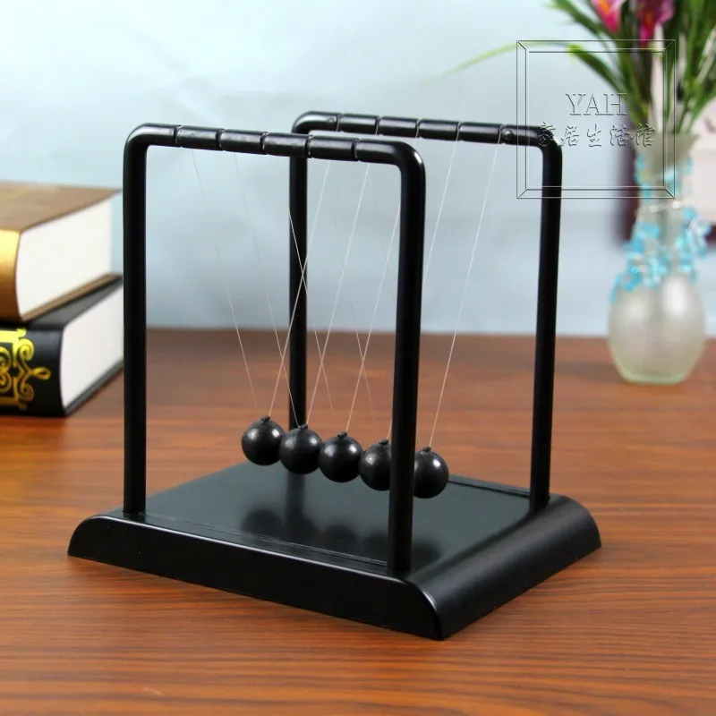 

Classic Black Newton Billiards Chaos Swing Billiards Swing Ball Fun Table Decoration Presents