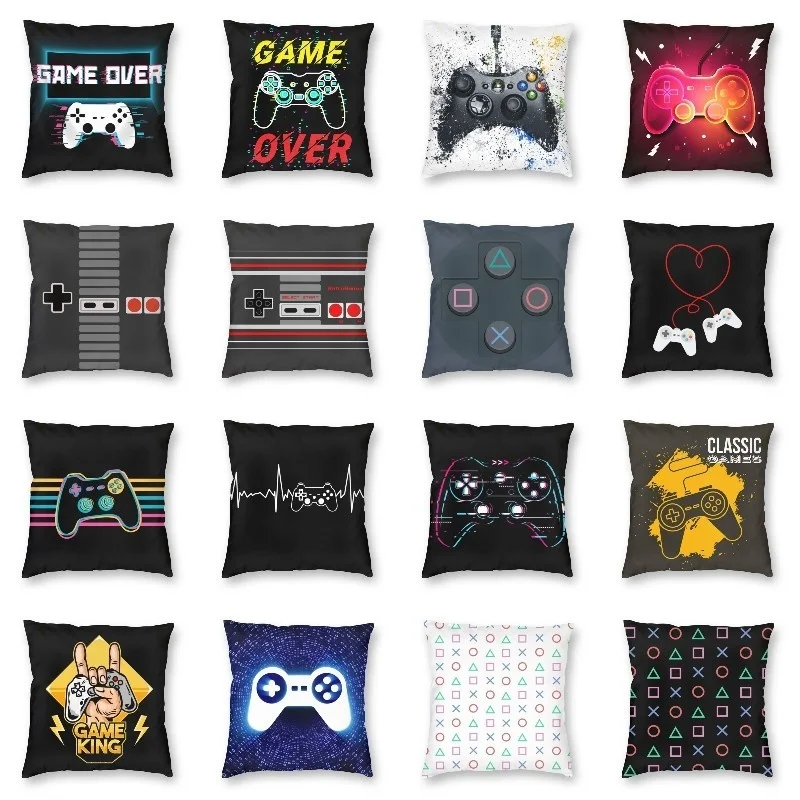 

Fashion Gamer Controller Gift Cushion Cover Video Game Gaming Gamepad Throw Pillow Case Sofa Pillowcase Home Decor Funda Cojín