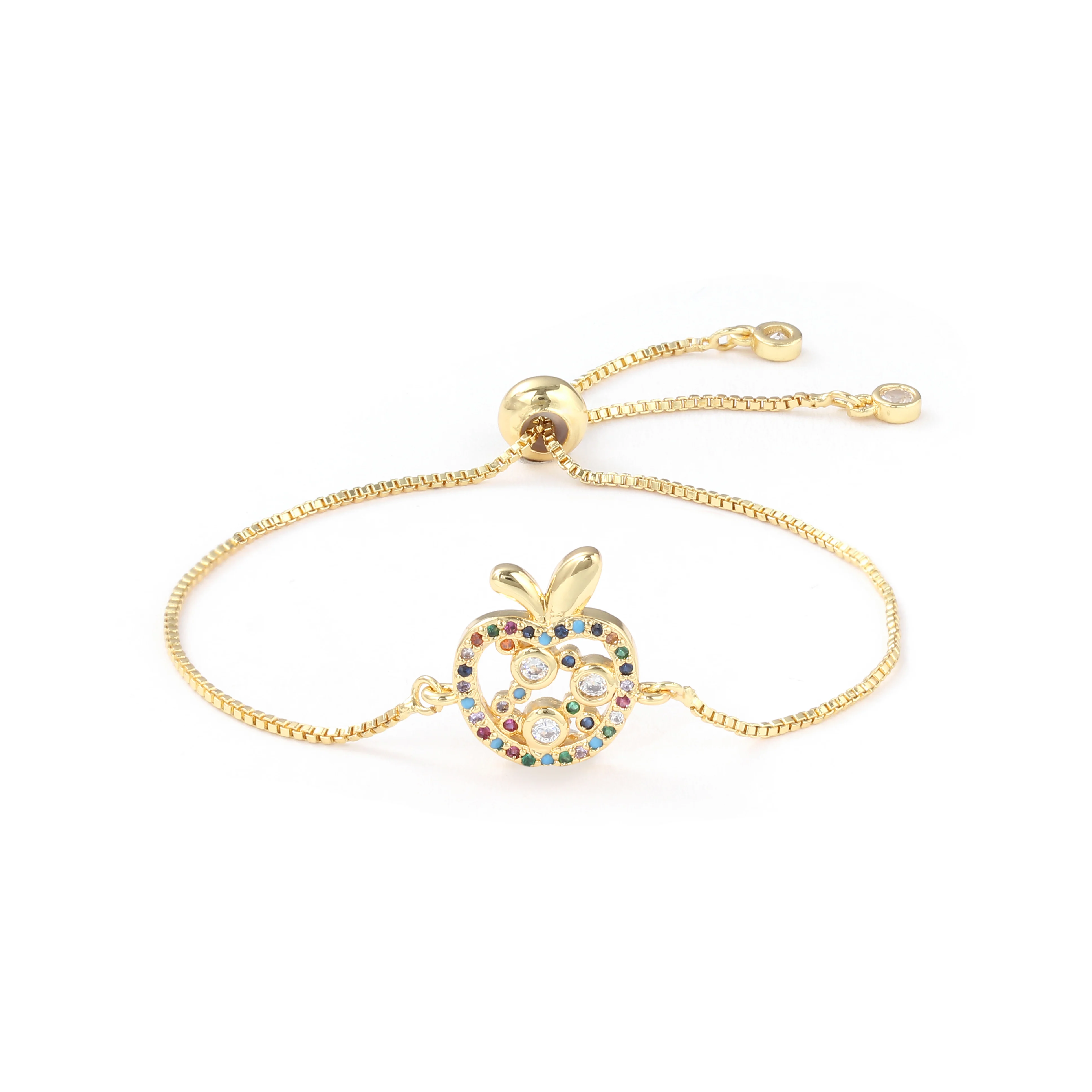 1JYX, новинка, pulseira mujer moda, прозрачный кристалл, золото, браслеты с подвесками, браслеты для женщин, дерево жизни, регулируемый браслет, ювелирное изделие, подарок - Окраска металла: B1283-G