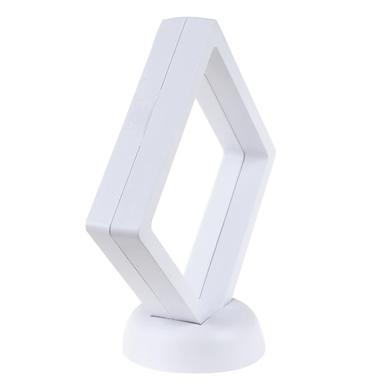 

New Storage Boxes Clear Jewelry Suspended Coins Floating Display Case Stand Holder Easy Use home Storage