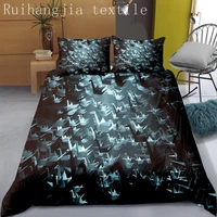 luxury quilt cover set 23 pcs black bedding set single twin queen king size duvet quilt cover and pillowcase soft bedclothes