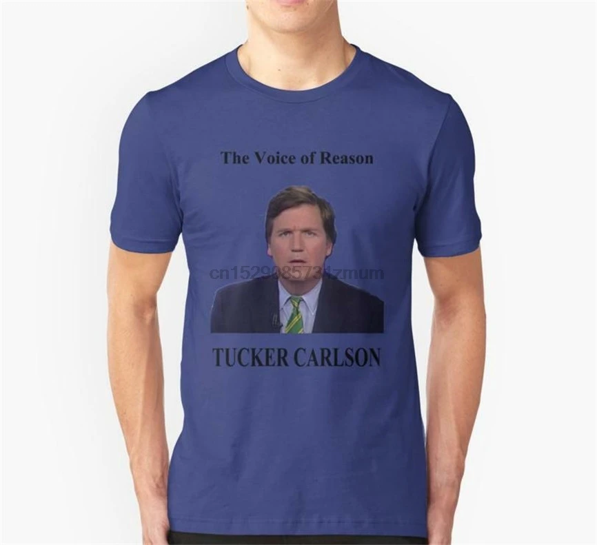 

Tucker Carlson T-Shirts 100% Cotton M-3Xl Us Men Women Clothing Trend Loose Size Top Ajax Tee Shirt