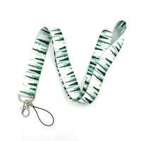 green plant neck strap lanyards for keys id card badge holder keycord hang rope webbing ribbon mobile phone accessories gifts