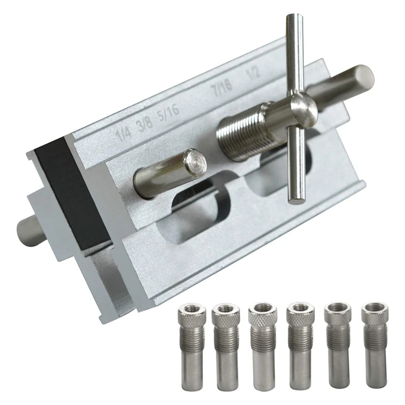 

Self Centering Dowel Jig Professional Wide Capacity Wood Dowel Hole Drilling Guide Woodworking Positioner Locator