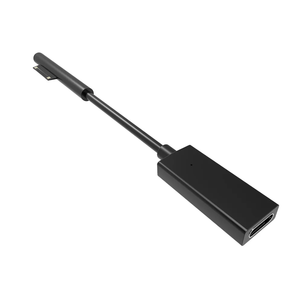 15 в 3 А usb 2.0 Type-C женский блок питания для Microsoft Surface Pro 4 5 6 Go Tablet PD 20 см Кабель-адаптер