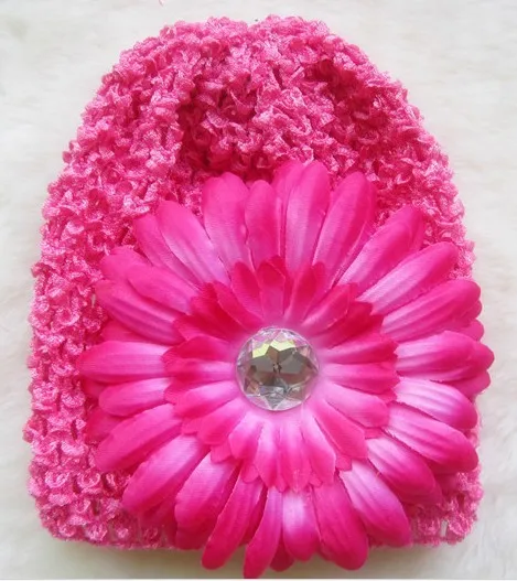 

New arrivals !knitted daisy baby hat cotton caps high quality kufi hats Kufi baby hats with daisy