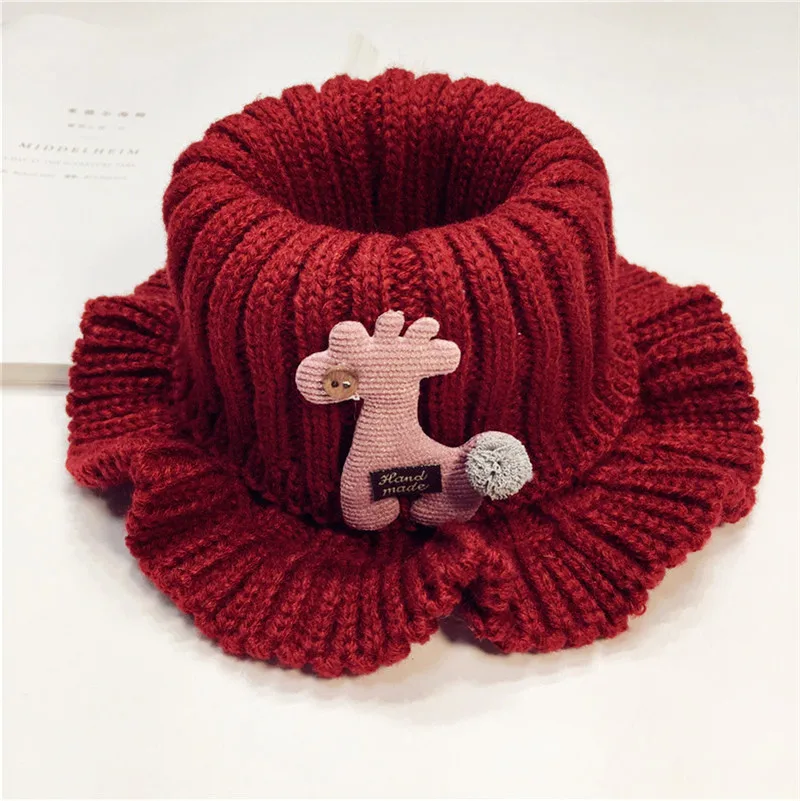 Осень зима 2019 теплый детский хлопковый шарф воротник для мальчиков и девочек