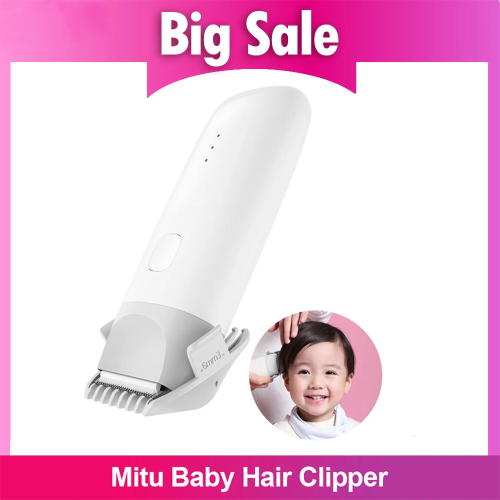 

Xiaomi Mitu Baby Hair Clipper Trimmer USB Rechargeable Safe IPX7 Waterproof Electric Silent Motor For Kids Baby Home Hair Razor