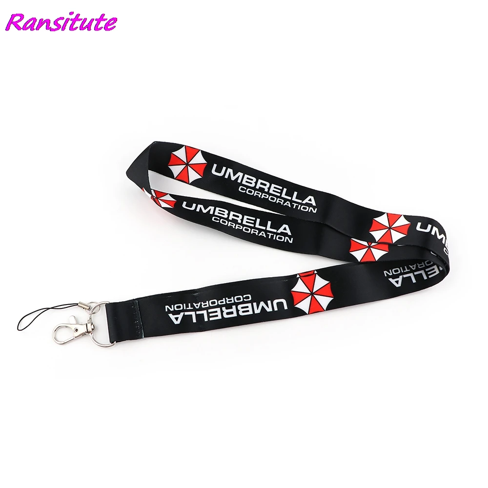 

Ransitute R1956 Umbrella Sign Lanyard Credit Card ID Holder Badge Student Women Travel Bank Bus Business Card Cover Badge