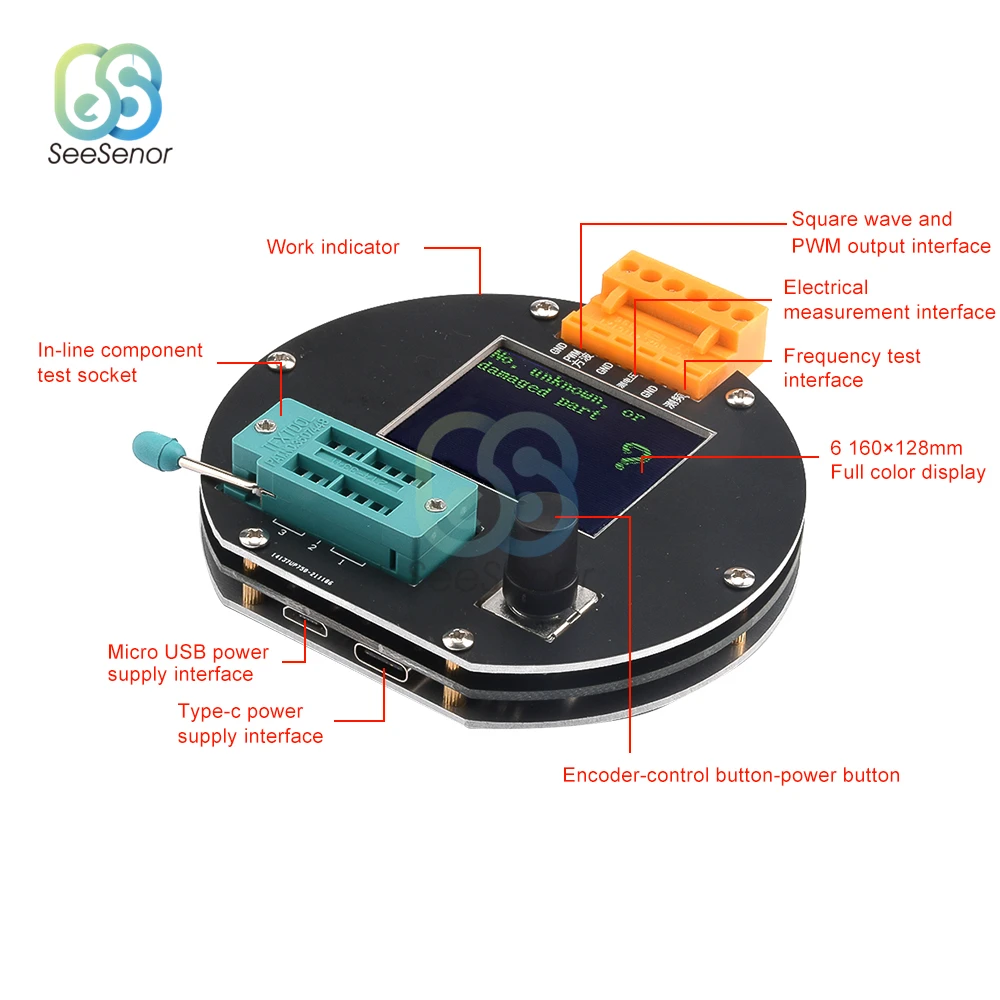Тестер транзисторов GM328A M328 генератор сигналов частоты и русский | Инструменты