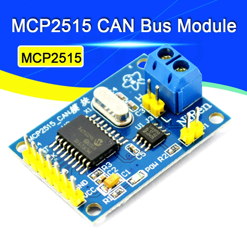 MCP2515 плата модуля драйвера CAN шины TJA1050 приемник SPI для 51 мегастрочного интерфейса