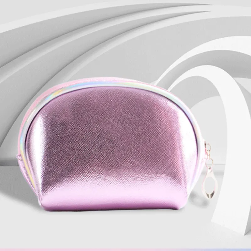 Женская мини-сумка для макияжа модная маленькая косметичка из искусственной