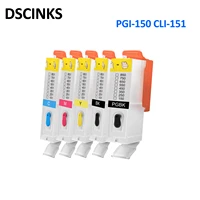 free shipping 10 sets pgi 150 cli 151 refill ink cartridge for canon ip7210 mg5410 mg5510 mg6410 mg6610 mg5610 mx921 5 colors