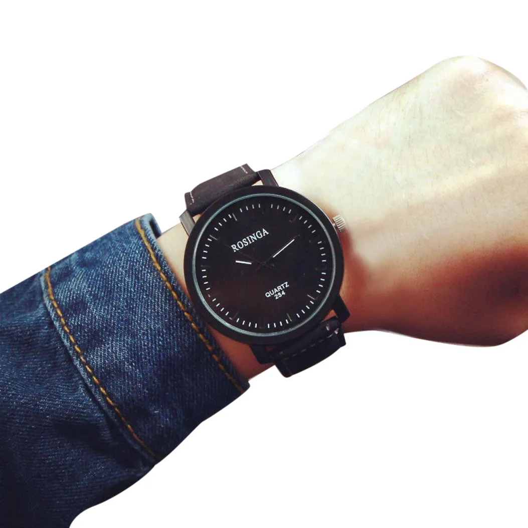 

Top Fashion Watch Stainless Steel Case Men women Leather Quartz Waterproof wrist Watch Luxury Luminous Hands Retro Couple Clock