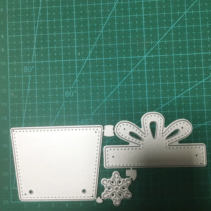 

Christmas Gift Bow Box Metal Cutting Dies 2020 For DIY Scrapbooking dies Embossing die cuts Craft Paper/Photo Card Stencils dies
