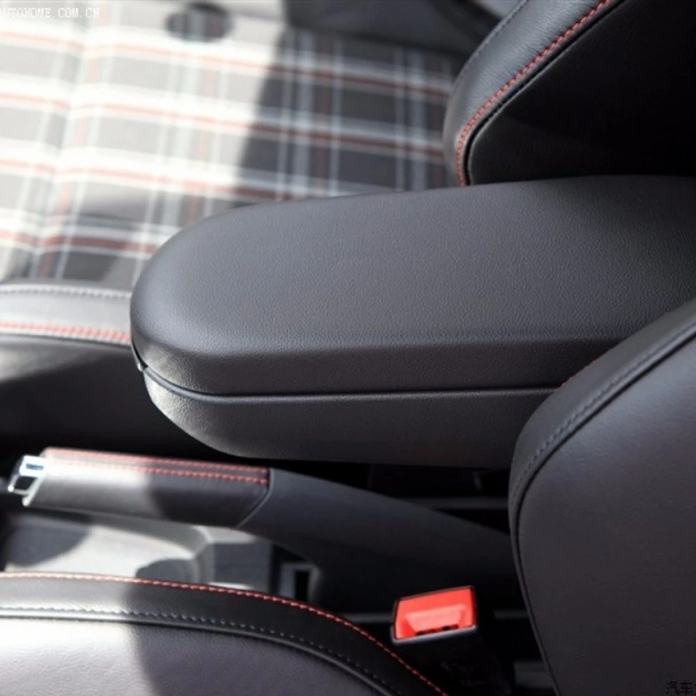 Центральный подлокотник для Volkswagen VW Polo коробка с подстаканниками кожаный или