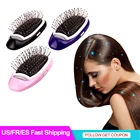 Портативная Ионная Щетка для волос, электрическая расческа для волос с отрицательными ионами, Антистатическая Массажная щетка, быстрая доставка США, инструмент для укладки, Прямая поставка