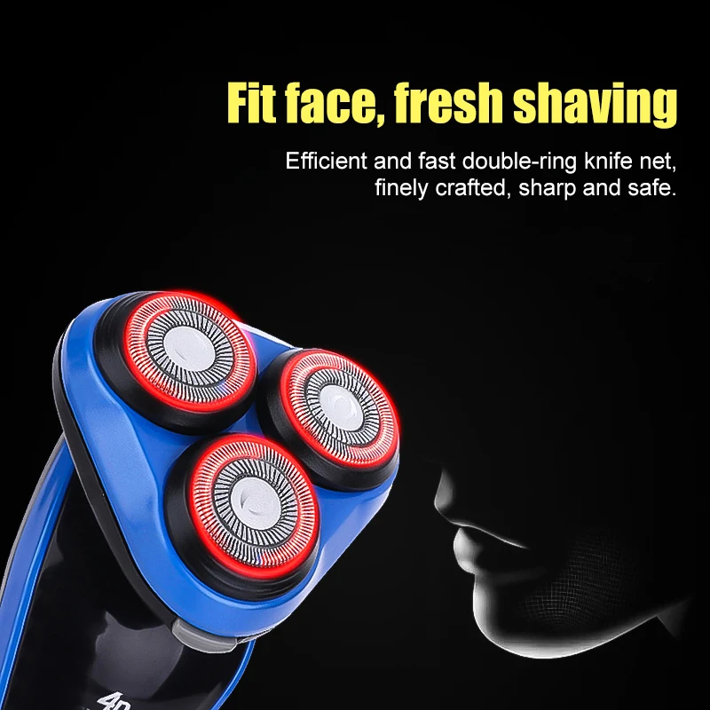 Бритва для лица бритва Enchen 4D электробритва Мужская моющаяся USB перезаряжаемая