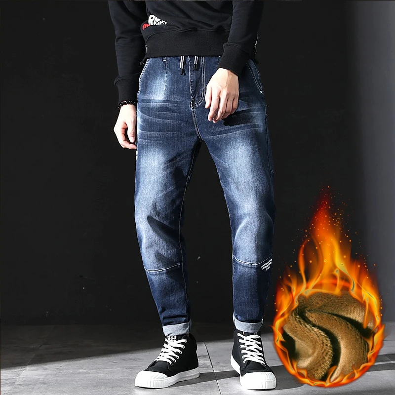 Мужские облегающие джинсы в классическом стиле черные синие стрейч Брендовые