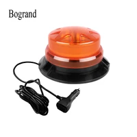 bogrand 9 28v led rotating flashing amber emergency strobe warning beacon light with magnetic