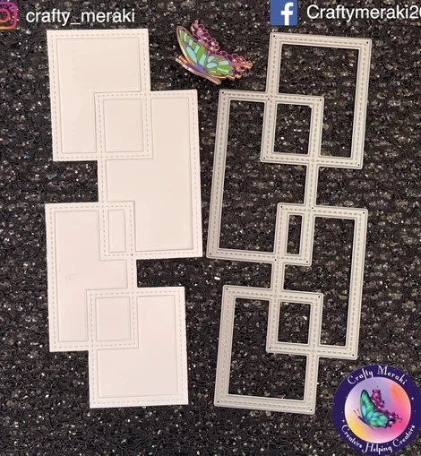 

New Metal cutting dies Geometric photo frame cut die mold card Scrapbook paper craft knife mould blade punch stencils