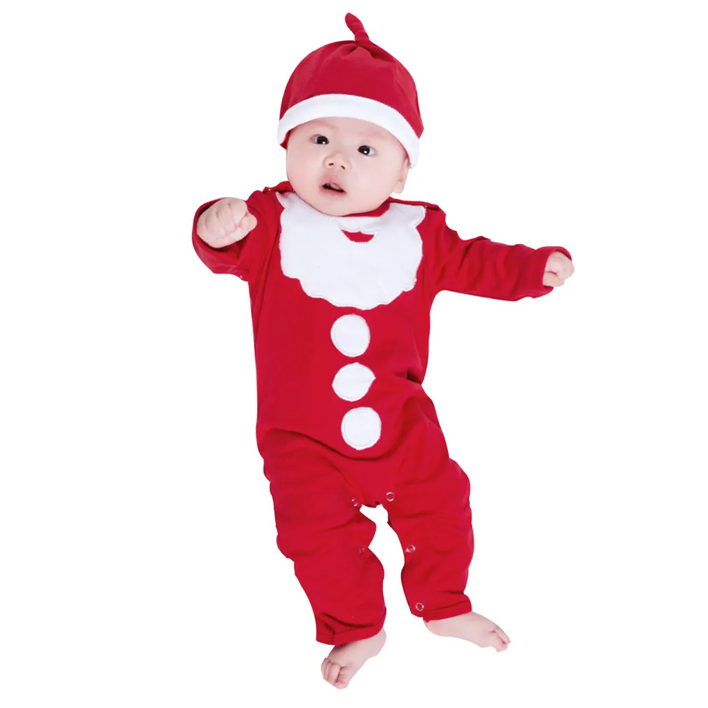 Мягкий материал для новорожденных детей Рождественская одежда с оленем