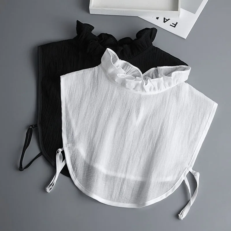 Женский винтажный воротник-стойка, белый фальшивый воротник для женщин, съемный ложный воротник для рубашки, аксессуары для женской одежды,... от AliExpress WW