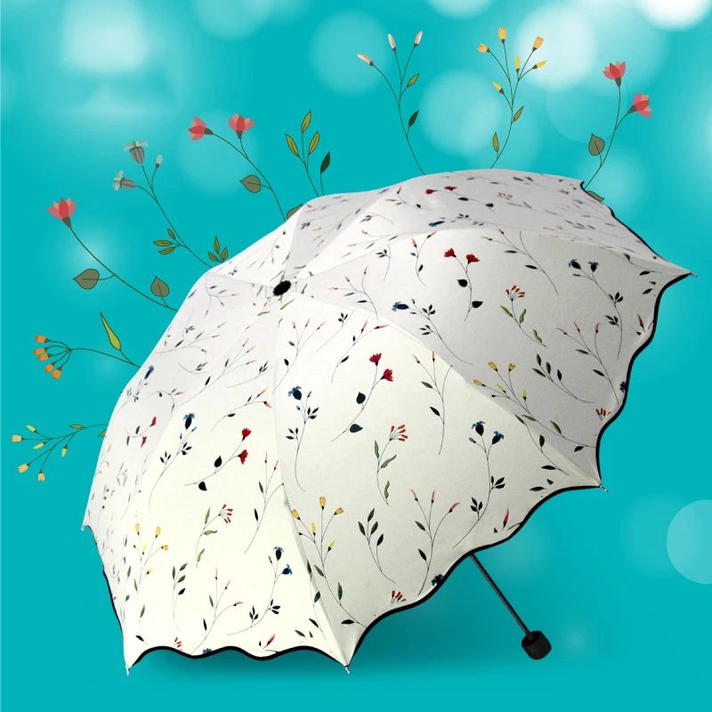 Модный женский зонт с защитой от УФ лучей складной для путешествий Ветрозащитный