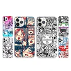 Ahegao Манга Девушка для Apple iPhone 13 12 11 SE XS XR X 7 8 6 5 S mini Plus Pro MAX 2020 мягкий прозрачный чехол для телефона