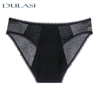 womens menstrual panties sexy black absorption physiological pants four layers leakproof moderate flow underwear dropshipping