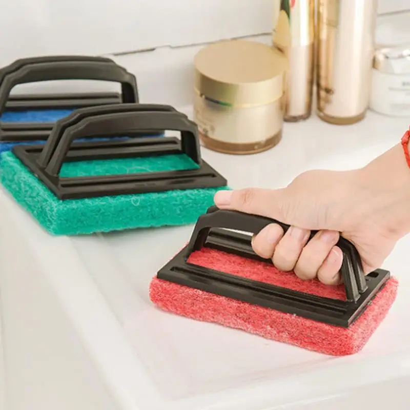 

Multi-function Handle Melamine Sponge Eraser Cleaner Cleaning Sponges Kitchen Bathroom Brush