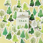 Наклейки декоративные для дневника, 40 мм, 45 шт.набор, наклейка с изображением леса шт.
