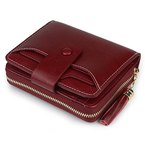 Wine Red Новое поступление, с защитой от RFID, для карт держатель Горячая бренд Для мужчин Бизнес кошельки для кредитных карт большой Ёмкость карты Чехол Съемный слот для карт памяти - Цвет: Wine Red