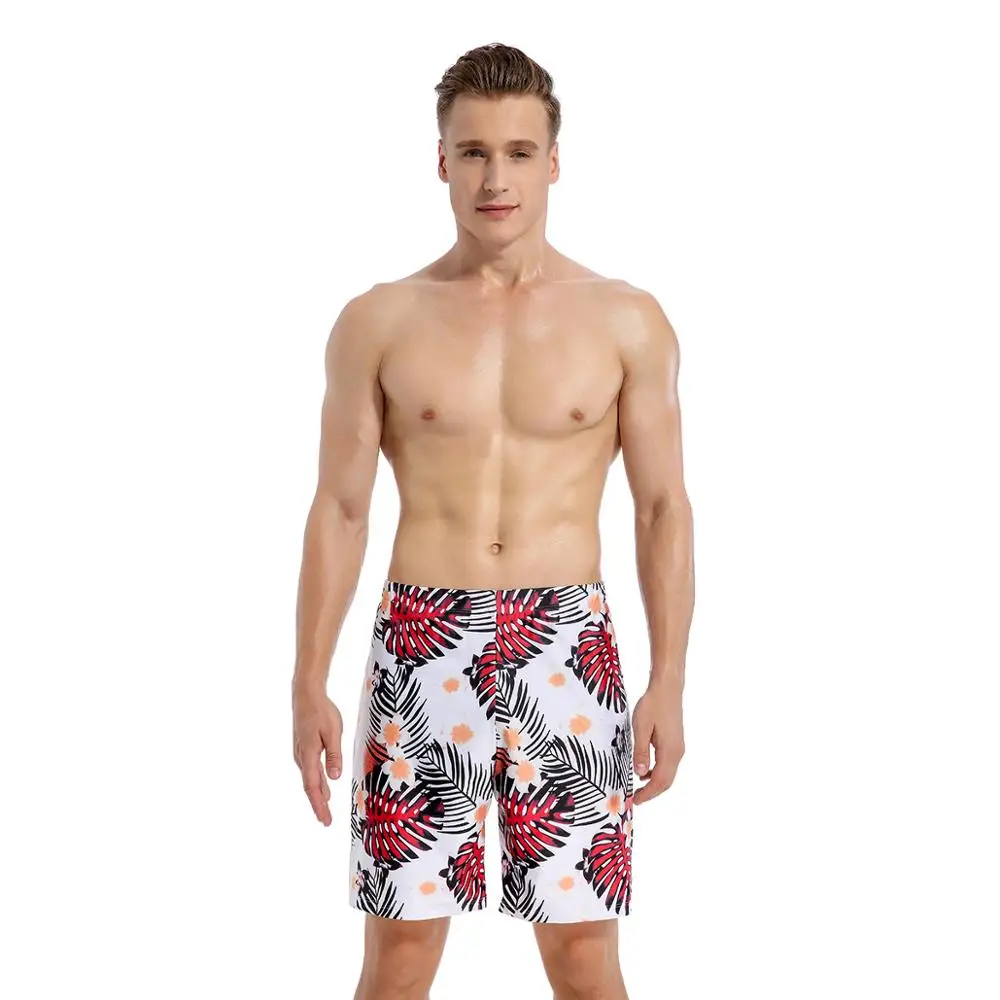 bunvel Bohemian Male Swimwear Mens Swim Shorts Swimsuit Bathing Suit Swimming Leaf Floral Print Briefs Beach 2020 | Спорт и