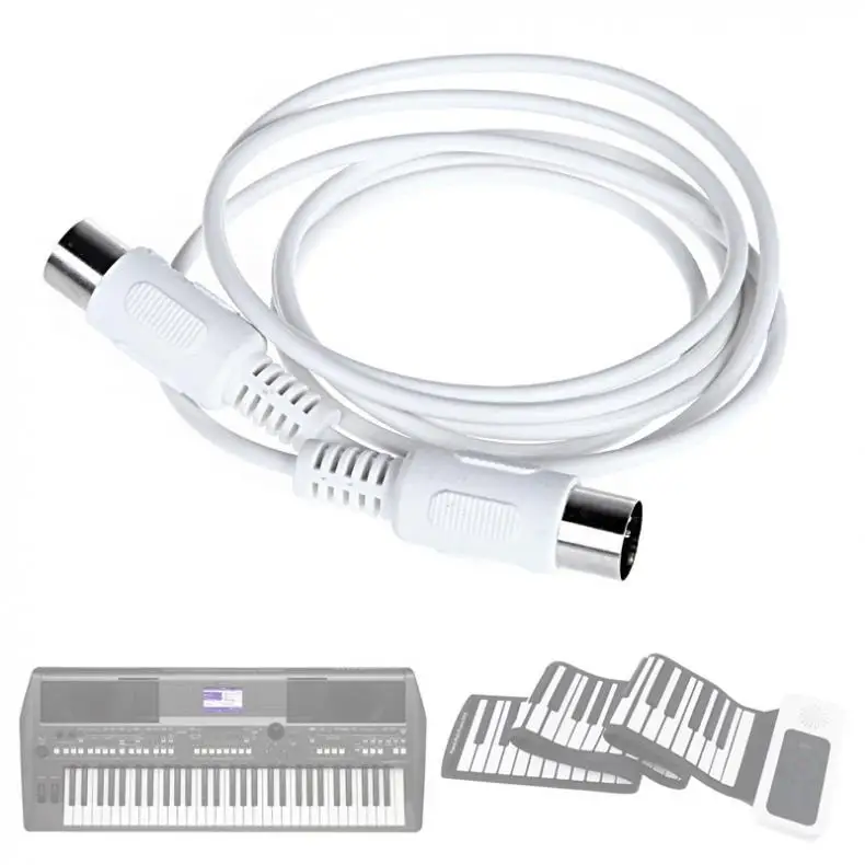 

1.5m/4.9ft 3m/9.8ft MIDI Extension Cable 5 pin male to 5 pin male Electric Piano Keyboard Instrument PC Cable