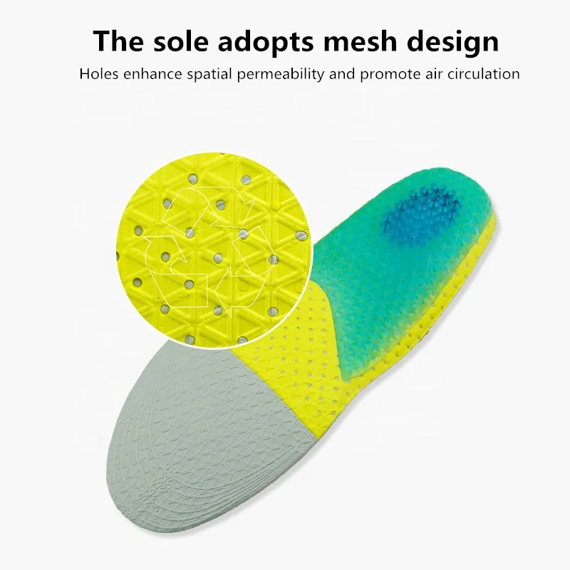 Гелевые удобные спортивные стельки EVA улучшенная амортизация при ходьбе и