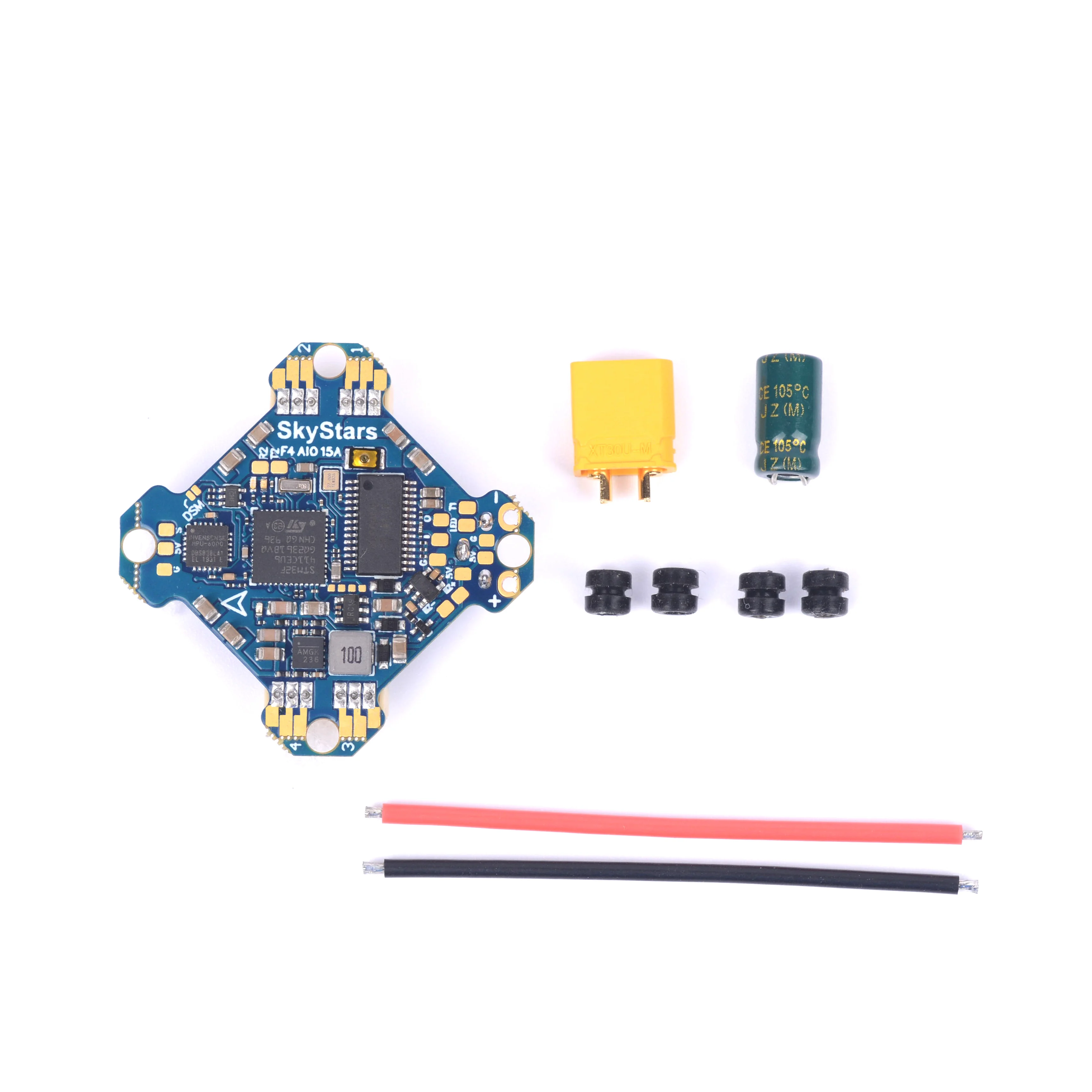 Skystars Kramam Betaflight F411 AIO Flight Controller &amp15A 4-IN-1 ESC 2-4S Dshot 300/600 for Toothpick Whoop RC FPV Racing Drone | Игрушки