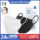 Корейская маска FPP2, маска для рыбы FPP2, одобренная FP2 4-слойная FFP2mask KN95, сертифицированная FFP2 черная белая маска для взрослых FFPP2