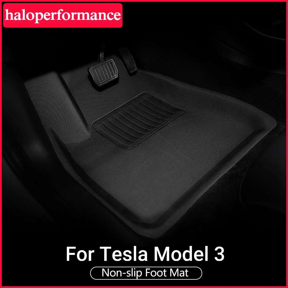 Напольные коврики Model3 из ТПЭ для любой погоды аксессуары Tesla Model 3 ног защитные от