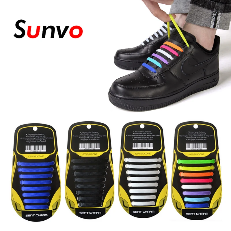 Эластичные силиконовые шнурки без шнурков для обуви женские и мужские обувные