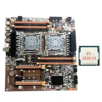 au42 x99 dual server motherboard with e5 2620 v3 cpu support ddr4 recc ram pci e 16x m 2 interface computer motherboard