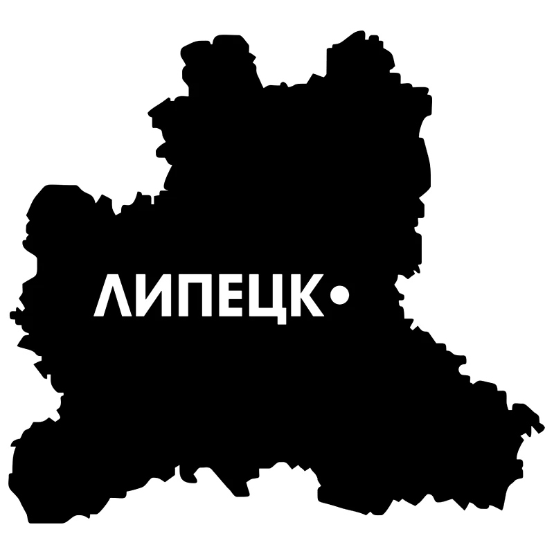 

CK3085# Various Sizes Lipetsk Region Map Car Sticker Vinyl Decal Car Styling Auto Stickers on bumper window Glass