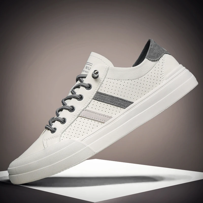 

summerFashion cuero sale hombre for causal Light Breathable black man 2020 zapatillas shoe men new leisure men's comfortable