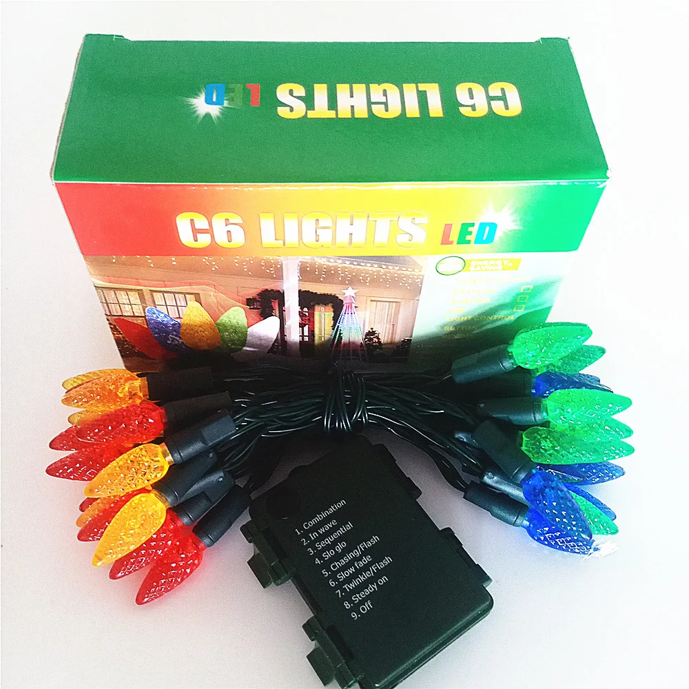 СВЕТОДИОДНАЯ Гирлянда RGB восьмифункциональная гирлянда в форме клубники на