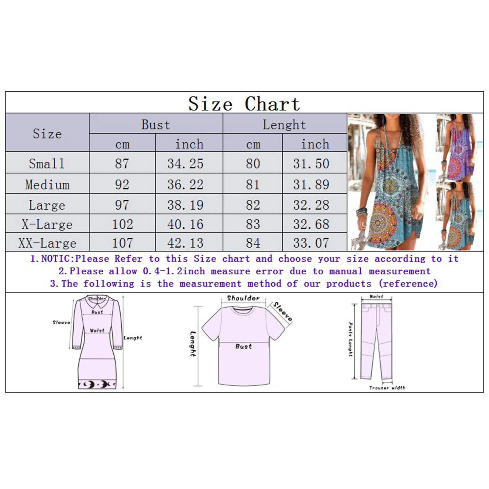 

Women's Summer Round Neck Print Casual Loose Sexy Suspender Above Knee Dress Loose Dress 2021