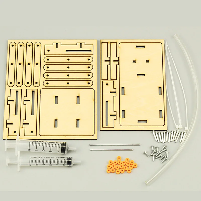 DIY Kit Hydraulic Elevator Science Experiment Kids Education STEM Toys Technology Lift Table Construction Project for Children | Игрушки и